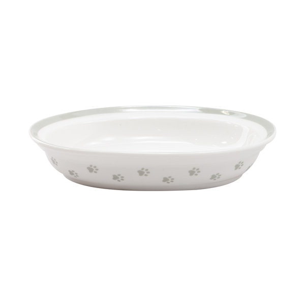Fido's Diner 2 Piece Oval Cat Bowl Set & Reviews Wayfair